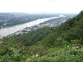 Bilder von der Aussichtsplattform auf dem Drachenfels.